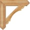 Ekena Millwork Olympic Arts and Crafts Rough Sawn Bracket w/ Offset Brace, Western Red Cedar, 8"W x 32"D x 32"H BKT0806X32X32OLY03RWR - alternate 4